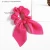 Import Wholesale New Design Long Ribbon Different Solid Colors Velvet Bow Hair Scrunchies for Women rubber band scrunchies hair from China