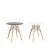 Import Wholesale Nordic dining table beech legs Black/White MDF coffee table from China
