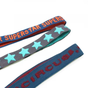 Wholesale nylon polyester jacquard elastic strap webbing for cloth accessories