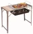 Import Wholesale portable mini with wood table Easy Assembled Outdoor Foldable camping bbq grill for garden from China