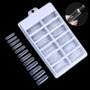 Wholesale Quick Building Mold Tips Nail Acrylic UV Gel Dual Forms Extension Nail Tips 120pcs/box Clear Full Cover Nail Forms