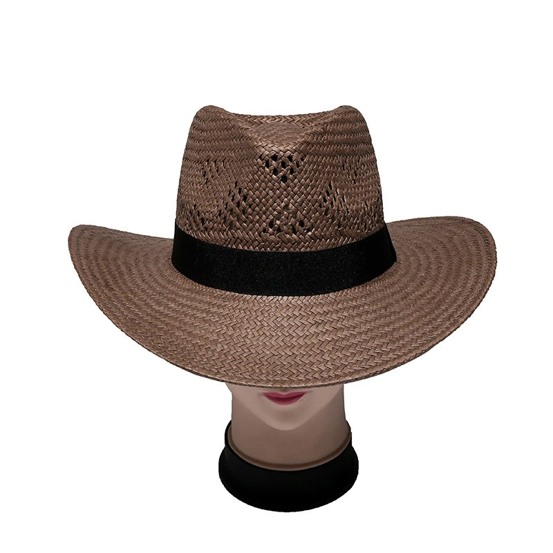 Wholesale Summer Hollow Straw Mexico Cowboy Hat