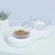 Import Wholesale Transparent Clear Pet Bowl Cat and Dog Food and Water Raise Double Bowl 20 degree Tilted from China