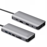 Wholesaler Best Sell TF SD USB-C 3.1 HUB Adapter Oversea ODM 11 in 1 USB Hubs