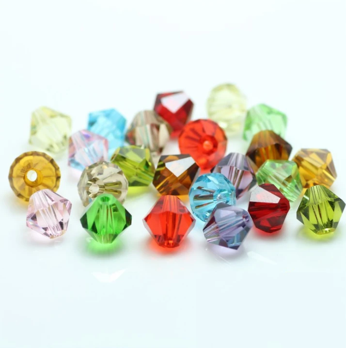 Wholesales high quality crystal glass beads Rondell Crystal beads for earring and clothing