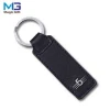 Wholesales promotional customized printing leather keychain PU leather metal keychain