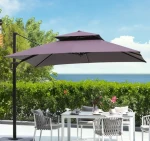 Wind resistant Villa Outdoor Umbrella Patio Beach Canopy Parasols Swimming Pool Umbrella