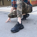 Winter safety shoes lightweight and comfortable steel toe  wear-resistant waterproof breathable puncture men's work shoes
