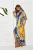 Import Women A-Line Beach Dress Casual Loose Short V Neck Sexy Summer Dress Belt Excellent Elasticiity Floral Print from China