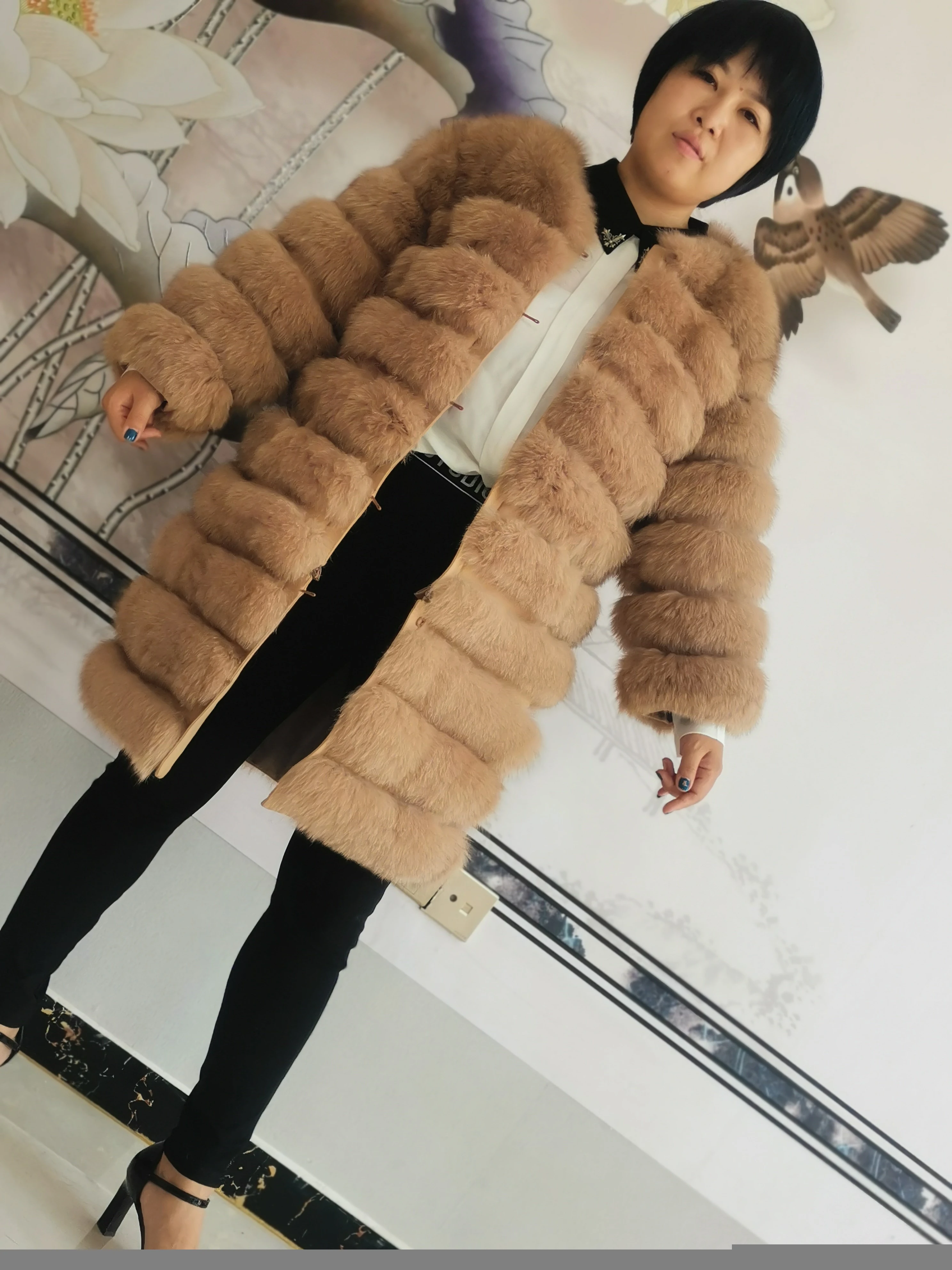 Women Fur Coat New Arrivals Fashion Ladies Warm fox Fur Short Jackets Winter Coat Women