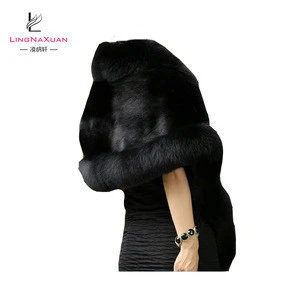 Womens Faux Fur Coat Wedding Cloak Cape Shawl For Evening Party