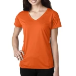 Womens T Shirts  Blank Plain cotton T Shirt For Custom Printing Short Sleeve V Neck shirt