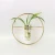 Wrought Iron Geometric Metal Rack Hanging Flower Glass Wall Vase for Home Decoration