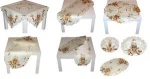 xmas candle TABLE RUNNER POLYESTER