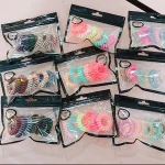 XQ003 Plastic Hair Ties Coil Rings Colorful Hair Rings In Plastic Box Telephone Wire Headband For All Hair Type