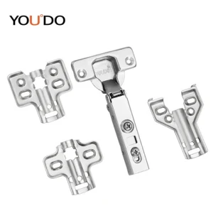 YOUDO Auto-Self Close Zinc Hinge Stainless Steel Furniture Hinges Customizable Hydraulic Wooden Cabinet Hinge