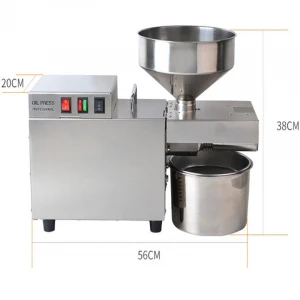 YTK-S9 1200W 7.5-12.5kg/h commercial oil pressing machine coconut home use oil press sesame oil press