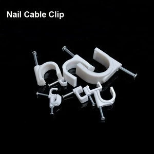 YUXUN Circle nail Cable Clips 5MM /6MM /7MM For RG6/RG59