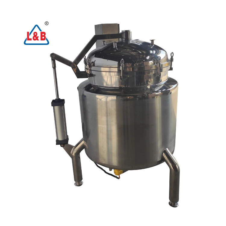 Zhejiang stainless steel ss316 ss304 100L kitchen equipment steam electric industrial pressure cooker