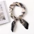 Import ZP soft poly/silky neckwear square chain print satin scarf wholesale from China