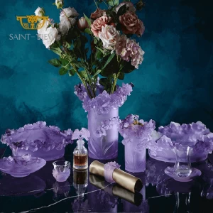 SAINT-VIEW Crystal Art 2021 New Nordic Style Orhcid Flower Wedding Party Decor Centerpieces