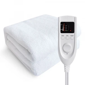 Single/ Double Synthetic Wool Electric Blanket With Timer