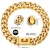 Import 19mm Luxury Gold Collares Collar Leash Bully Link Cuban Dog Chain from China