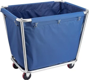 Hotel Linen Cart Working Car for Guest Room Stainless Steel Service Car Laundry Car Hotel Cleaning Car Handcart
