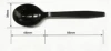 Disposable Black Plastic Spoon  PS Heavy Duty Spoon