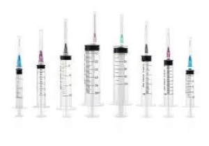 Disposable medical syringe, 1ml, 3ml, 5ml, injection plastic syringe with needle, CE&ISO certified