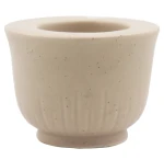 Beige ceramic small candle holder desktop candle holder200-218114