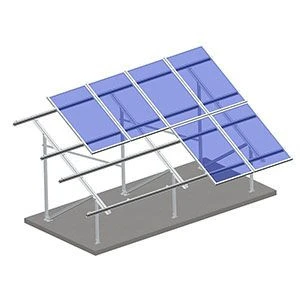 Aluminum Solar PV Ground Mount Racking Structure System Installation Solar Panel Ground Mounting Support