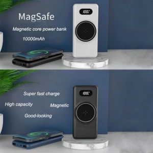 Power Bank Pd3.0 22.5W Super Fast Charging Power Bank Magnetic Wireless Charging 10000 mAh Large Capacity Power Supply