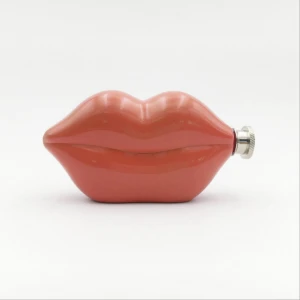 lip shape stainless steel hip flask