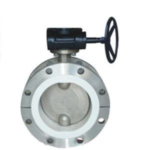 Full lined flanged butterfly valve D341F
