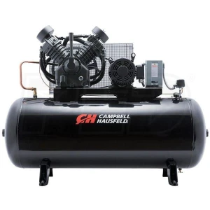 CAMPBELL HAUSFELD 10-HP 120-GALLON TWO STAGE AIR COMPRESSOR (208V 3-PHASE) W/ STARTER