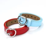 Kid punk belt Student Christmas girl jeans with heart cutout heart Children's belts