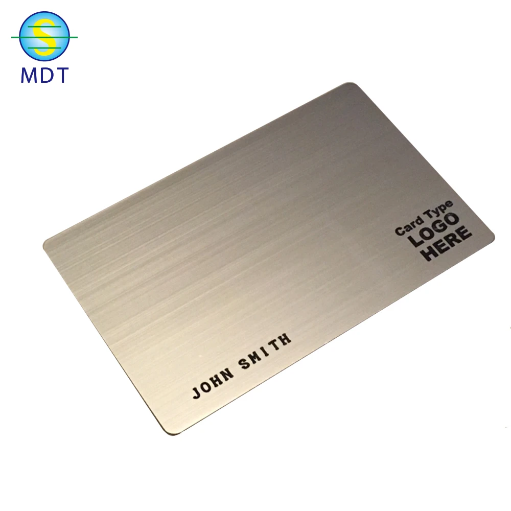 0.3mm or customized thickness wholesale Matt black/Gold metal card