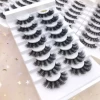 3D fried false eyelashes 18mm multi-layer 8 pairs of eyelashes eyelash boxes