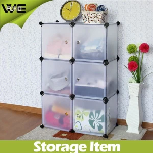 Assembled plastic wholesale white corner cabinet for storage use FH-AL0023-6