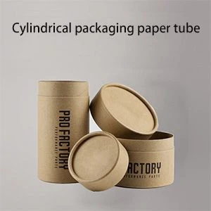 Custom kraft paper cylinder packaging gift box paper tube