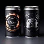 Custom Coffee Tins Storage Matte Finish