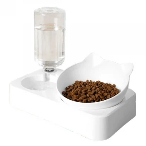 Amazon Hot Sell Wholesale Automatic Pet Dog Cat Water Food Feeder Bowl Set