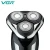 Import VGR Men's Electric Shaver, Waterproof Rechargeable Electric Shaver with Triple Rotary Heads V309 from China