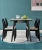 Import Memeratta trendy modern restaurant durable rubber solid wood dining table,with tempered glass S-757 from China