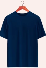 Solid color crew neck t-shirt