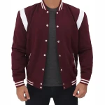 Customizable Varsity Jacket – Wool, Satin & Leather – Export-Ready