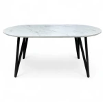 Arrows. Dining oval non-folding table made of HPL