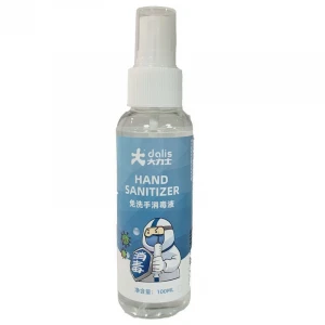 FDA CE Approved oem custom 100ml liquid hand sanitizer spray antibacterial 75% alcohol gel hand sanitiser