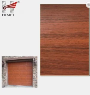 Top quality pvc wood grain film color metal sheet steel door skin